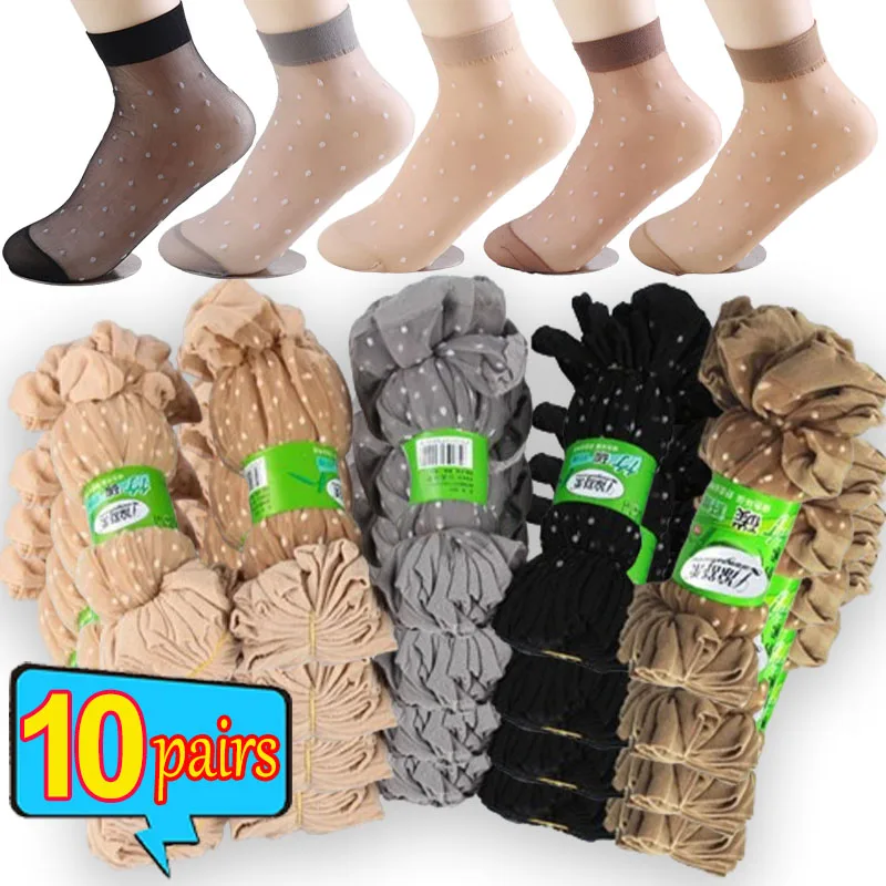 Women Fashion Dot Silk Socks Transparent Thin Breathable Women Summer Nylon Short Stock Female Non-Slip Stretch Ankle Sexy Sock
Women Fashion Dot Silk Socks Transparent Thin Breathable Women Summer Nylon Short Stock Female Non-Slip Stretch Ankle Sexy Sock