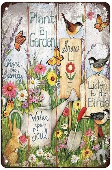 Metal Tin Sign- Plant a Garden,Retro decor Poster Vintage Sign for Home Coffee Outdoor Wall Decor home decor metal sign
Metal Tin Sign- Plant a Garden,Retro decor Poster Vintage Sign for Home Coffee Outdoor Wall Decor home decor metal sign