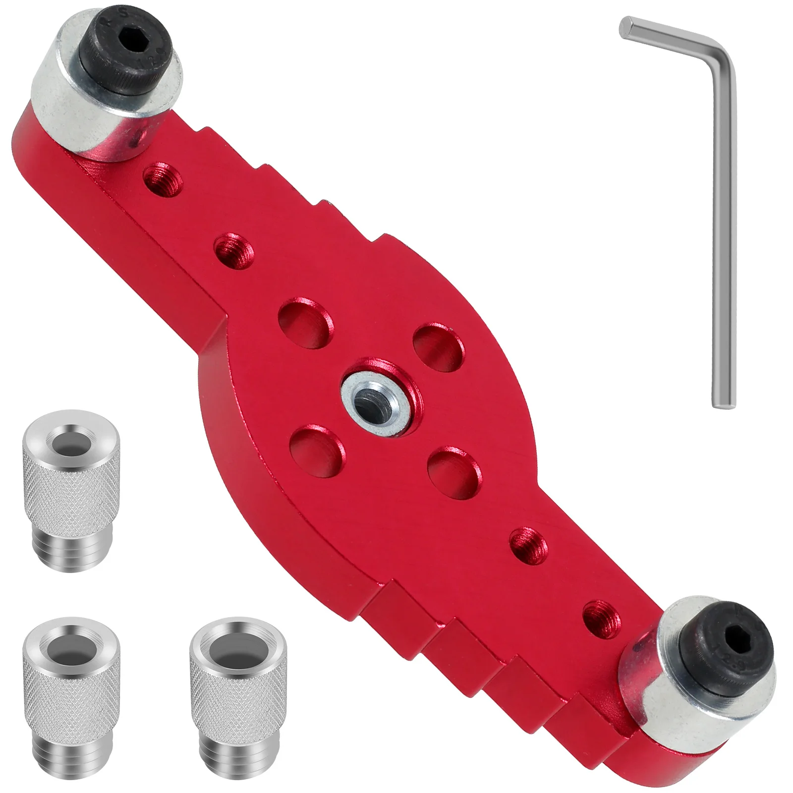 Vertical Pocket Hole Drilling Jig Aluminum Alloy Straight Hole Drilling Locator Self Centering Dowel Jig Drill Guide with
Vertical Pocket Hole Drilling Jig Aluminum Alloy Straight Hole Drilling Locator Self Centering Dowel Jig Drill Guide with