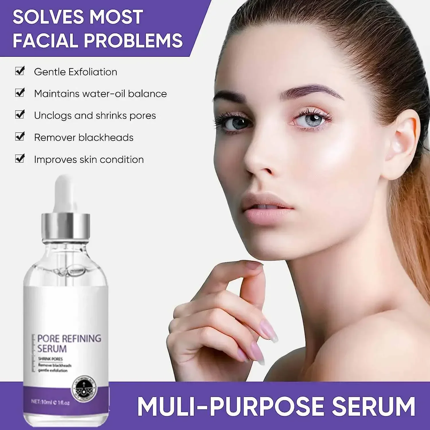

Pore Perfecting Serum: Minimize Pores, Hydrate Dry Skin, Control Oil, Tighten and Firm - Hot-selling Skincare Product