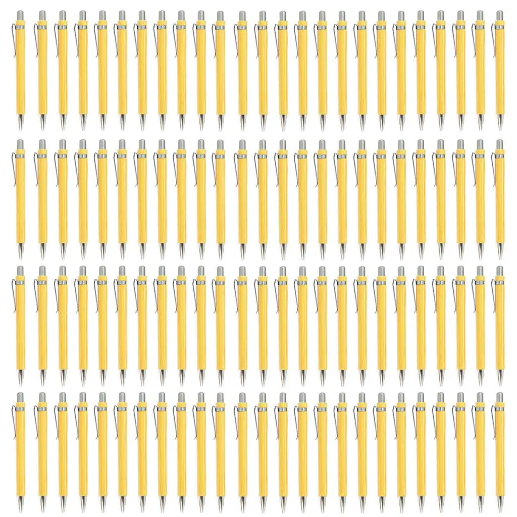 100Pcs Bamboo Pen Bamboo Wood Ballpoint Pen 1.0mm Bullet Tip Business Signature Ball Pen Office School Wrting Stationery
100Pcs Bamboo Pen Bamboo Wood Ballpoint Pen 1.0mm Bullet Tip Business Signature Ball Pen Office School Wrting Stationery