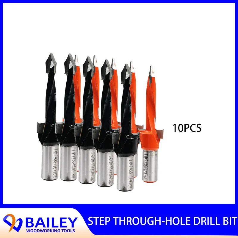 BAILEY 10PCS 70mm Step Through Hole Drill Bits Woodworking Tools For CNC Engraving Machine Power Tools Accessories
BAILEY 10PCS 70mm Step Through Hole Drill Bits Woodworking Tools For CNC Engraving Machine Power Tools Accessories