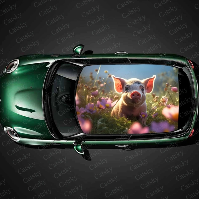 Pig with Wildflower Car Roof Sticker Wrap Racing SUV Accessories Packaging Painted PVC Custom Car Graphic Decal
Pig with Wildflower Car Roof Sticker Wrap Racing SUV Accessories Packaging Painted PVC Custom Car Graphic Decal