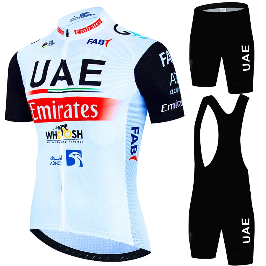 

UAE Cycling Clothes Clothing Man Men Men's Jacket Bib Tricuta Bikes Mtb Shorts Outfit Summer Bike Jersey Suit Road Uniform Pants