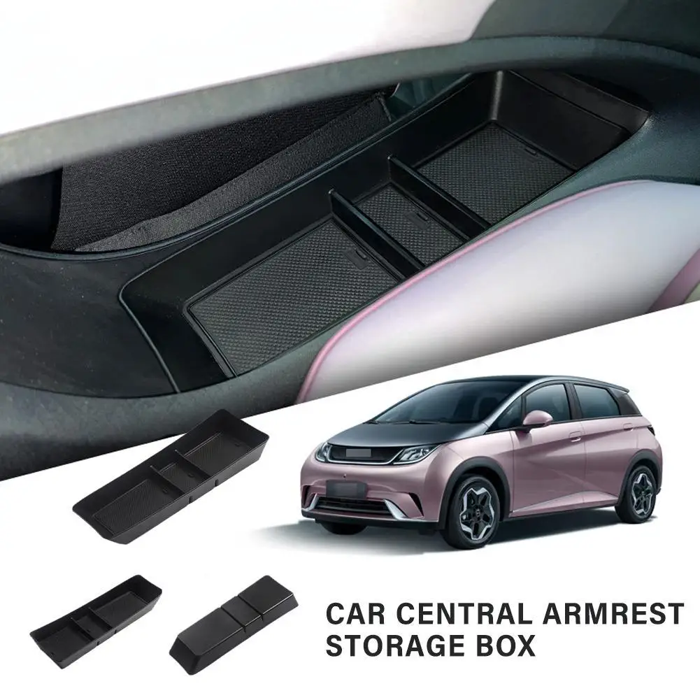 

Car Central Armrest Storage Box ABS For BYD Dolphin 2023 2024 EV Center Console Organizer Containers Tray Dolphin Accessories