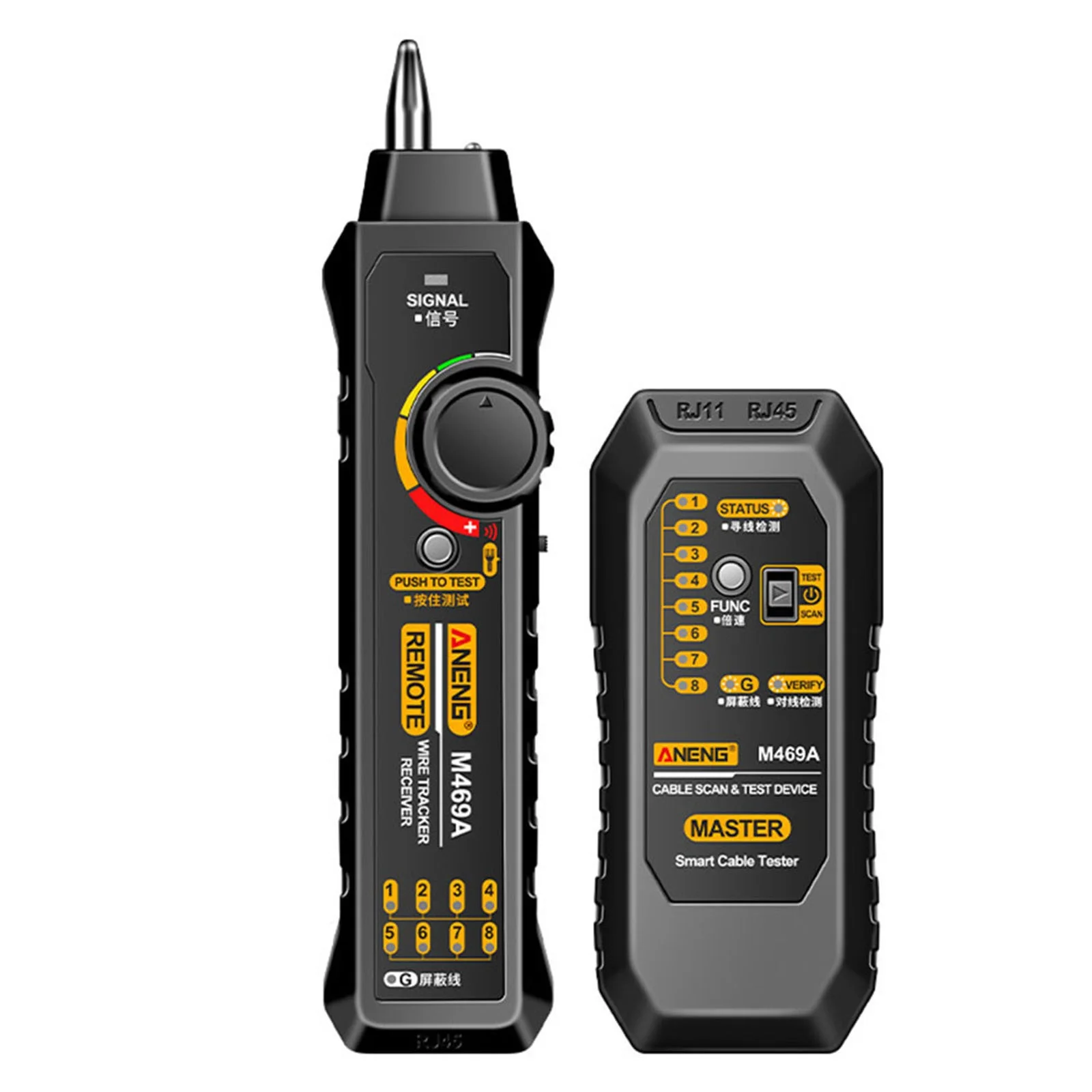 Multifunctional Network Line Finder Set M469A Network Cables Telephone Lines Tester Cable Tester Line Finder
Multifunctional Network Line Finder Set M469A Network Cables Telephone Lines Tester Cable Tester Line Finder