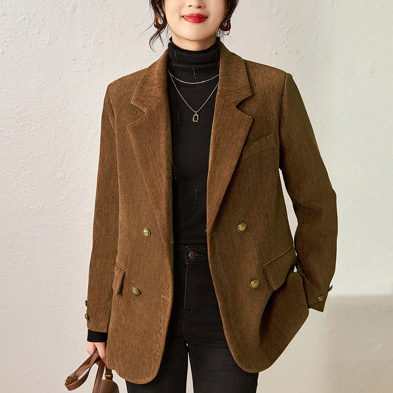 Elegant Blazers Suits For Women Winter 90% White Goose Down Coats Notched Collar Long Sleeve Blazer Office Lady Chenille Suit
Elegant Blazers Suits For Women Winter 90% White Goose Down Coats Notched Collar Long Sleeve Blazer Office Lady Chenille Suit