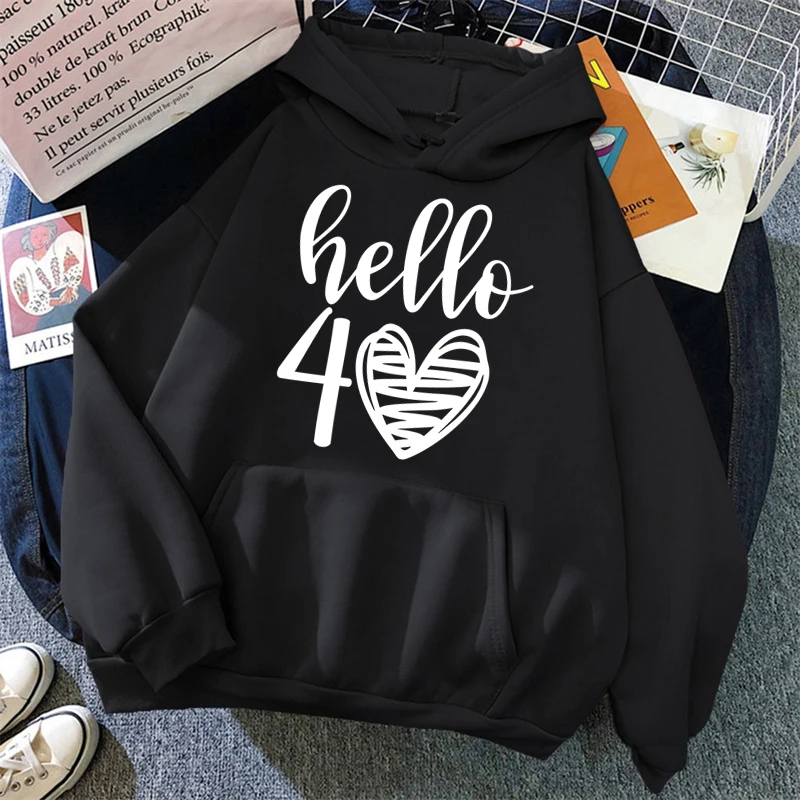 Толстовка с капюшоном Hello 40, Новое поступление, Повседневная забавная толстовка с капюшоном Hello Forty 40-го дня рождения
Толстовка с капюшоном Hello 40, Новое поступление, Повседневная забавная толстовка с капюшоном Hello Forty 40-го дня рождения