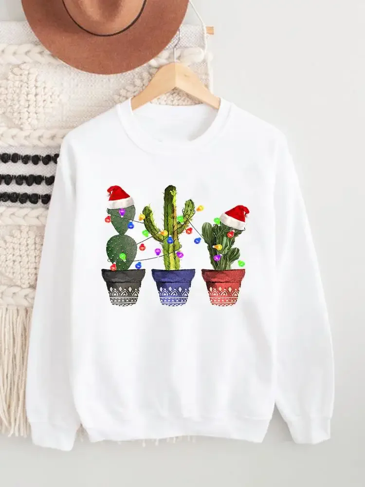 Christmas O-neck Fashion Clothing Holiday New Year Fleece Cactus Plant Trend Lovely Pullovers Female Women Graphic Sweatshirts
Christmas O-neck Fashion Clothing Holiday New Year Fleece Cactus Plant Trend Lovely Pullovers Female Women Graphic Sweatshirts