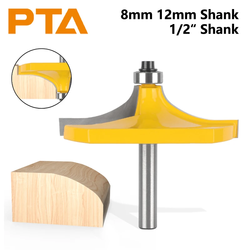 

8MM 12MM 12.7MM Shank Table EDGE Router Bits Yellow Woodworking Milling Cutter for Wood Bit Wood Cutters Face Mill End Mill