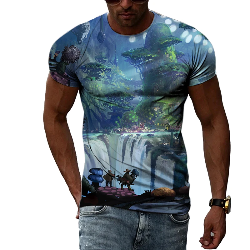 Summer Fairy Castle Leisure Pattern Men's T-shirt Hip Hop 3D Print Personality Neck Short Sleeve Fashion Clothes
Summer Fairy Castle Leisure Pattern Men's T-shirt Hip Hop 3D Print Personality Neck Short Sleeve Fashion Clothes