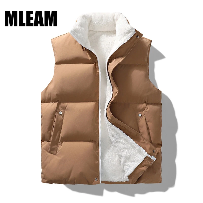 Mens Vest Jacket Winter Autumn Waterproof Warm Sleeveless Jackets Zipper Coat Stand-up Collar Casual Waistcoat Brand Clothing
Mens Vest Jacket Winter Autumn Waterproof Warm Sleeveless Jackets Zipper Coat Stand-up Collar Casual Waistcoat Brand Clothing