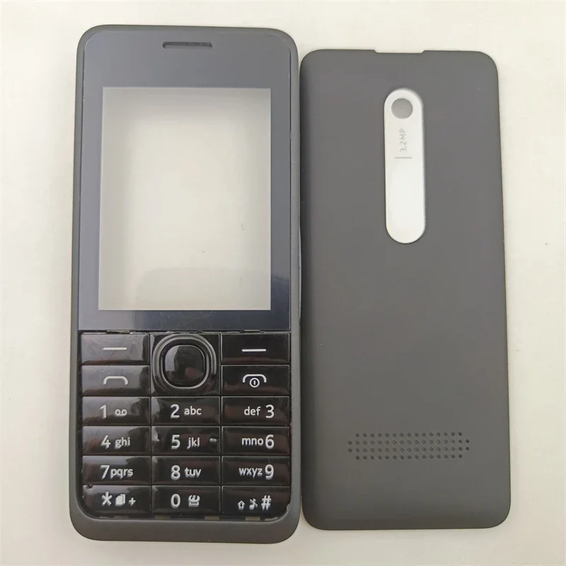 For Nokia 301 Full Housing Case Front Frame+Battery Cover +English Keypad (NO Middle Frame) Replacement Parts
For Nokia 301 Full Housing Case Front Frame+Battery Cover +English Keypad (NO Middle Frame) Replacement Parts