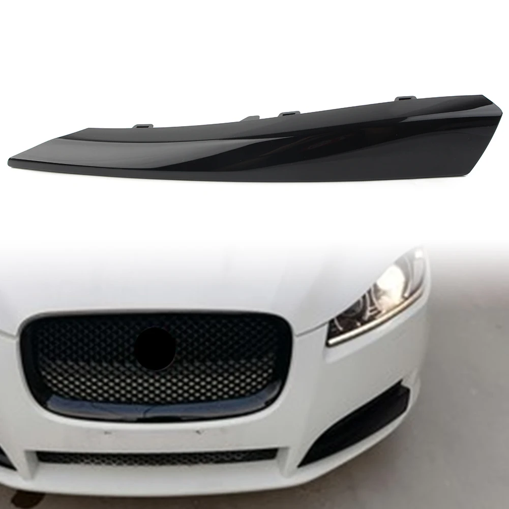 

Glossy Black Automobile Front Bumper Side Grille Insert Cover Decorative Trim For Jaguar XF 2012 2013 2014 2015 Car Accessories