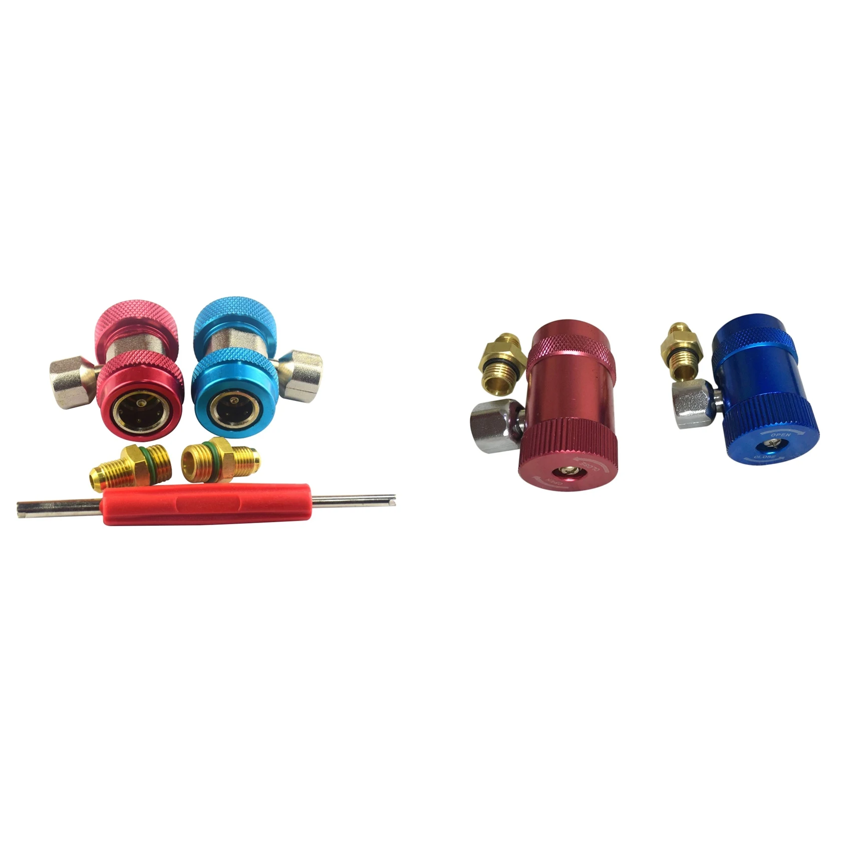 Coupler Connector Manual Adapter Coupler Connector With R1234yf Refrigerant Quick Fitting Air Conditioning Adapter
Coupler Connector Manual Adapter Coupler Connector With R1234yf Refrigerant Quick Fitting Air Conditioning Adapter