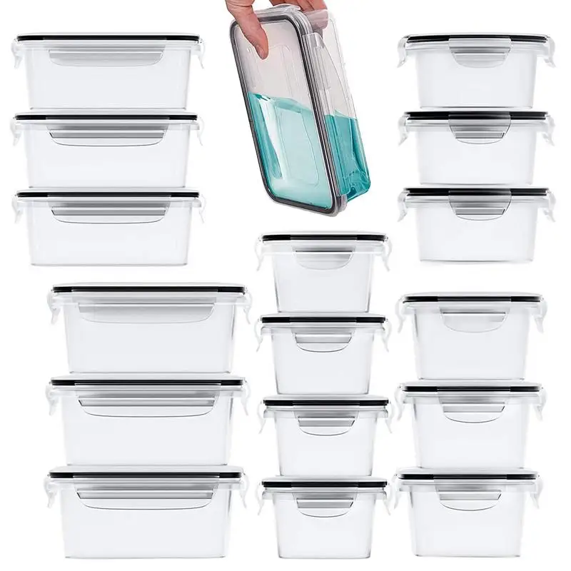 

Контейнеры для хранения пищевых продуктов, кухонный Органайзер с крышкой, портативные и штабелируемые прозрачные контейнеры для детской кухни, настольный шкаф