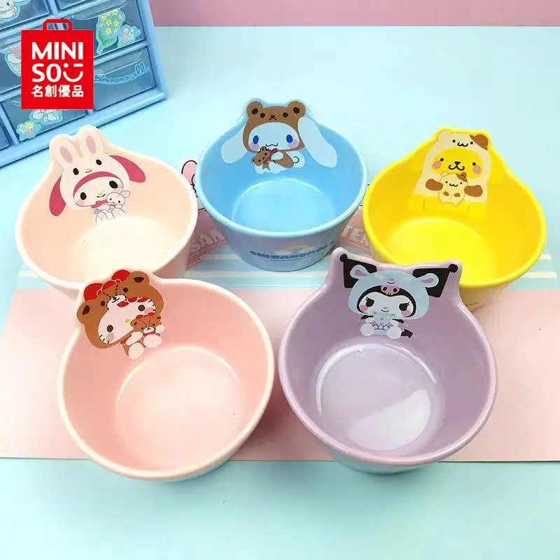MINISO Hello Kitty My Melody Kuromi Cinnamoroll Cartoon Cute Fun Shape Ceramic Bowl Kawaii Tableware Children's Gifts
MINISO Hello Kitty My Melody Kuromi Cinnamoroll Cartoon Cute Fun Shape Ceramic Bowl Kawaii Tableware Children's Gifts