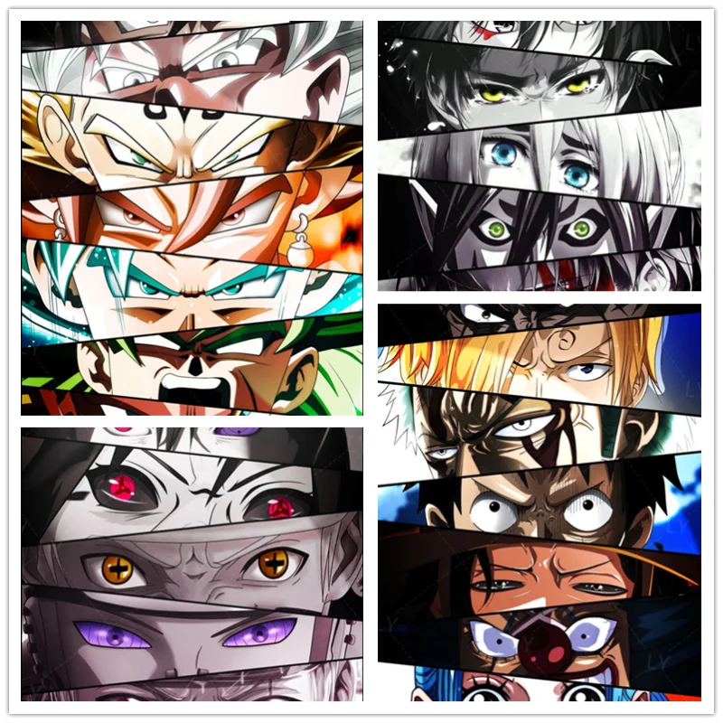 Japanese Anime Naruto Dragon Ball One Piece Characters Eyes Poster Canvas Painting Wall Prints for Children Room Decor
Japanese Anime Naruto Dragon Ball One Piece Characters Eyes Poster Canvas Painting Wall Prints for Children Room Decor