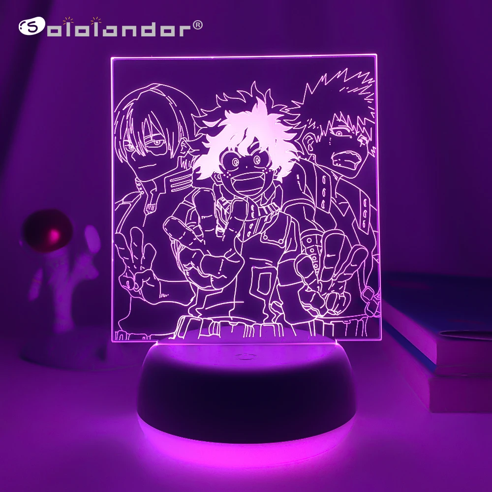 Anime Led Light My Hero Academia Deku Bakugo Shoto Todoroki for room Decor Home Lighting Birthday Gift 3d Led Lamp Manga MHA
Anime Led Light My Hero Academia Deku Bakugo Shoto Todoroki for room Decor Home Lighting Birthday Gift 3d Led Lamp Manga MHA