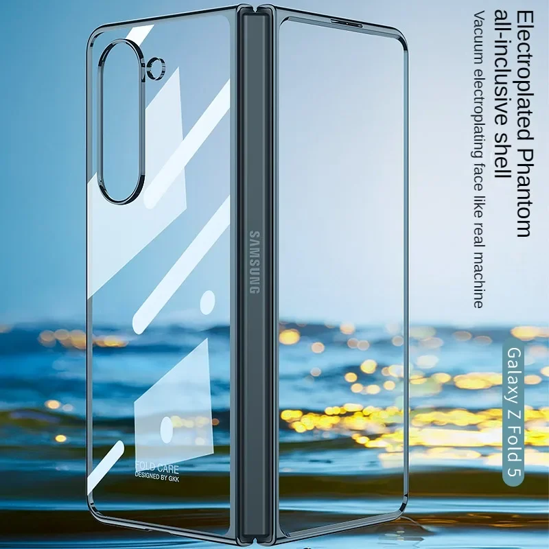 For Samsung Galaxy Z Fold 5 Case Electroplating Transparent Colorful Folding Shockproof Protection Hard Back Cover Accessories
For Samsung Galaxy Z Fold 5 Case Electroplating Transparent Colorful Folding Shockproof Protection Hard Back Cover Accessories