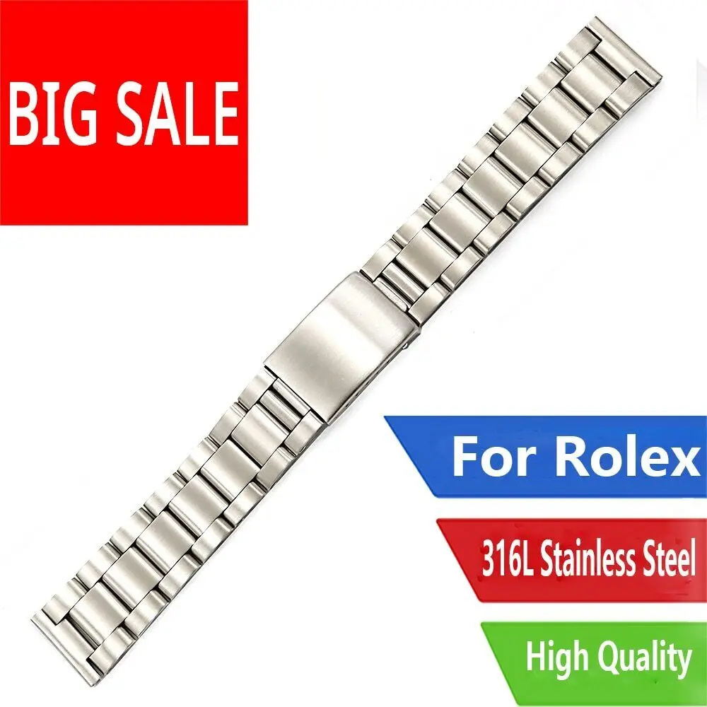 Carlywet watch 18 19 20mm 316L Steel Silver Strap Vintage Oyster Bracelet Watch Band For Seiko Tudor
Carlywet watch 18 19 20mm 316L Steel Silver Strap Vintage Oyster Bracelet Watch Band For Seiko Tudor