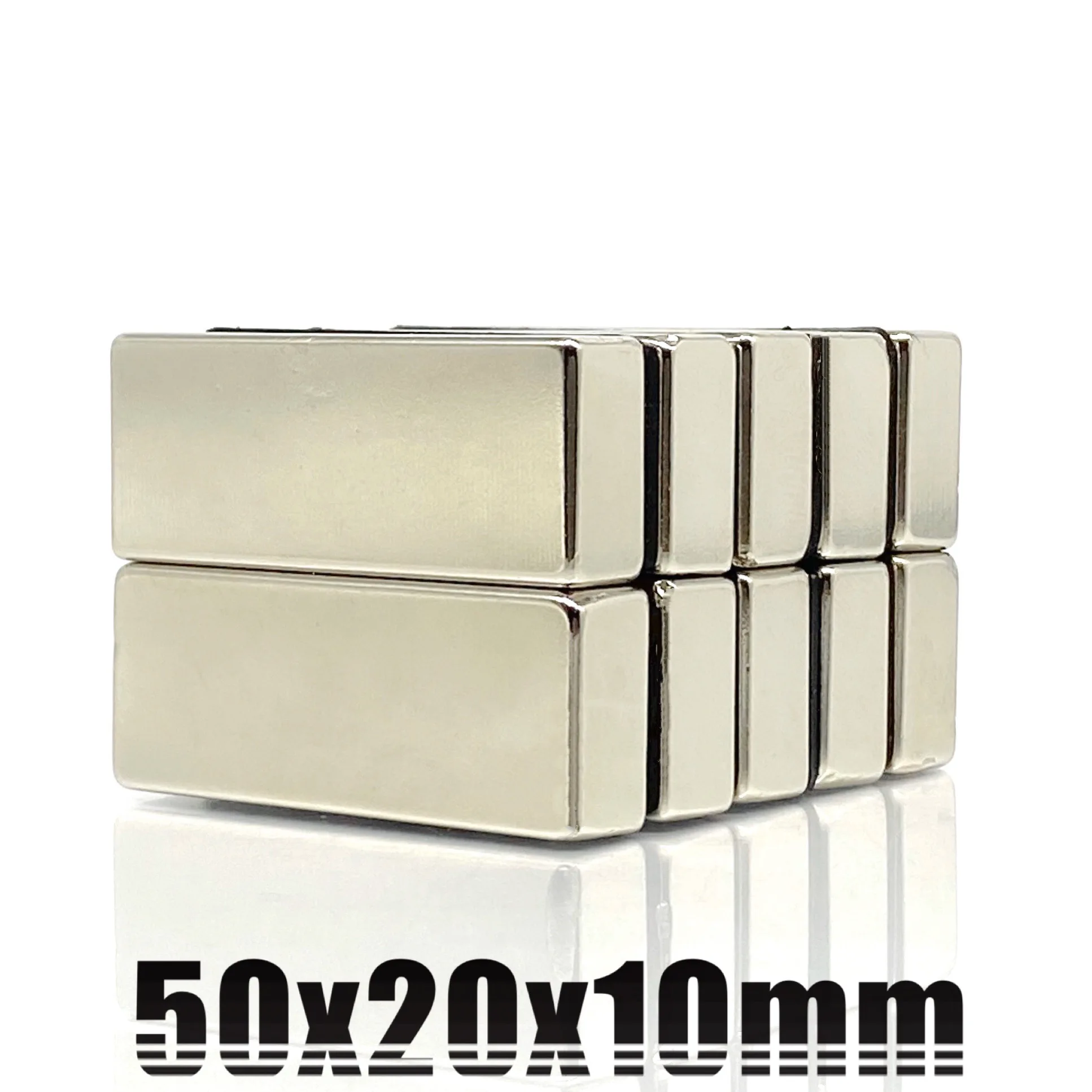 

1/2/5Pcs 50x20x10 Neodymium Magnet 50mm x 20mm x 10mm N35 NdFeB Block Super Powerful Strong Permanent Magnetic imanes 50*20*10