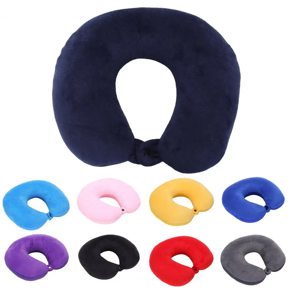 

H Flight Cover Nursing Neck Car Pillow Headrest Sleeping U-shaped Short Office Plush Support Neck Air Soft Cushion Pillow Travel