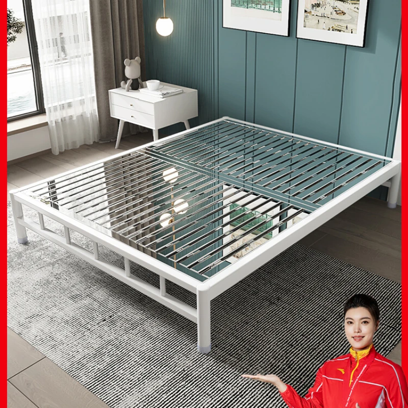 Stainless steel thickened by 1.2m, single person 1.5/1.8m, double tatami, non ferrous steel frame bed
Stainless steel thickened by 1.2m, single person 1.5/1.8m, double tatami, non ferrous steel frame bed