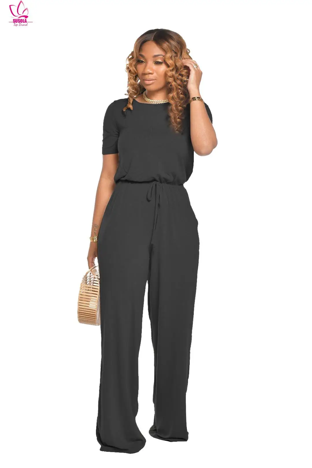 SUSOLA Lady S-XXL Summer Women Jumpsuits Rompers Short Sleeve Lace Up Wide Leg Sexy Night Club Party Bandage One Piece Outfits
SUSOLA Lady S-XXL Summer Women Jumpsuits Rompers Short Sleeve Lace Up Wide Leg Sexy Night Club Party Bandage One Piece Outfits