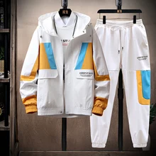 Spring jacket men's new Korean version of two sets of hi color jacket set workload jacket
Spring jacket men's new Korean version of two sets of hi color jacket set workload jacket