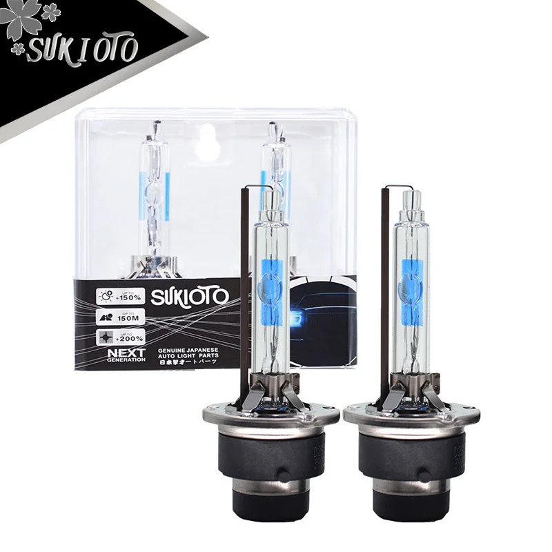 

SUKIOTO Japan Origin Made In China 2PCS Auto Lights 55W D2S D4S Xenon HID Car Bulb 12V 35W D2R D4R Headlights 6000K Super Bright