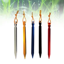 20Pcs Aluminum Alloy Triangular Tent Stakes Tent Pegs with Reflective Cords for Camping Outdoor Activities (Random Color)
20Pcs Aluminum Alloy Triangular Tent Stakes Tent Pegs with Reflective Cords for Camping Outdoor Activities (Random Color)
