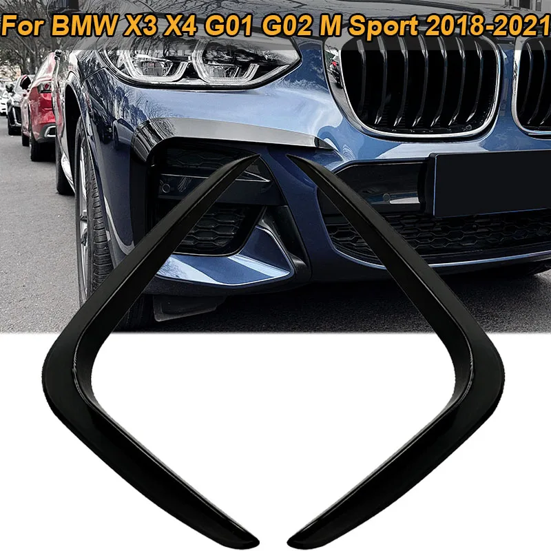 Front Bumper Splitter Fog Light Canards Air Intake Cover Trim Sticker For BMW X3 X4 G01 G02 M Sport 2018-2021 Car Accessories
Front Bumper Splitter Fog Light Canards Air Intake Cover Trim Sticker For BMW X3 X4 G01 G02 M Sport 2018-2021 Car Accessories