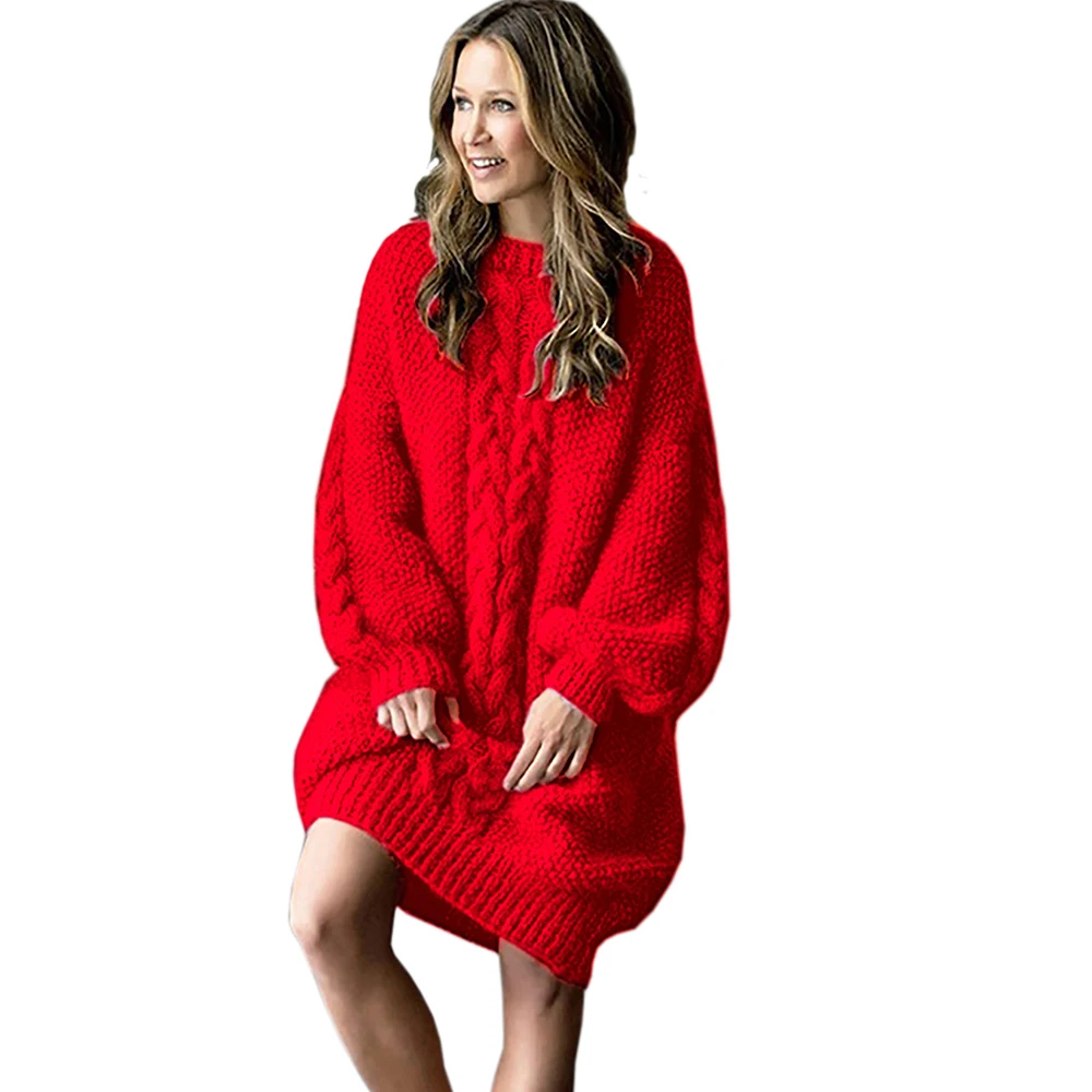 2023 New Thick Warm Long Style Sweater Dress Loose large size Pullover Sweater Winter Comfortable Soft 4XL Code Sweater Women
2023 New Thick Warm Long Style Sweater Dress Loose large size Pullover Sweater Winter Comfortable Soft 4XL Code Sweater Women