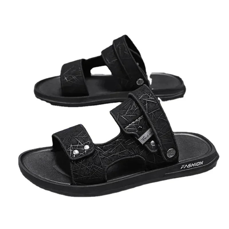 

2023 Men Slippers Summer Shoes for Men Outdoor Wading Sandals Soft Beach Antiskid Men Slippers Patchwork Sandals Home Flip Flops
