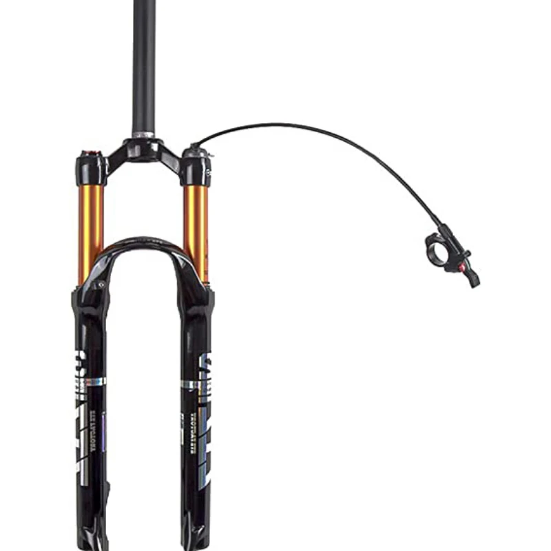 Magnesium alloy mountain front fork air pressure shock absorber wire-controlled spinal control fork bicycle accessories
Magnesium alloy mountain front fork air pressure shock absorber wire-controlled spinal control fork bicycle accessories