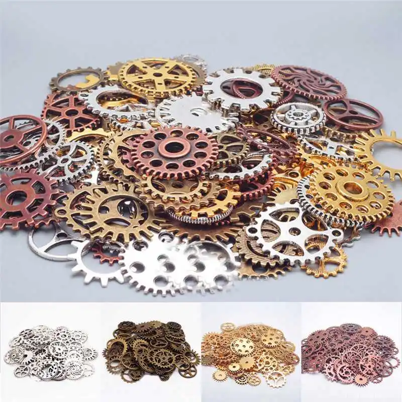 Steam Punk Gears Wheels Watch Parts DIY Vintage Wrist Cogs 100g/bag Craft Jewelry
Steam Punk Gears Wheels Watch Parts DIY Vintage Wrist Cogs 100g/bag Craft Jewelry