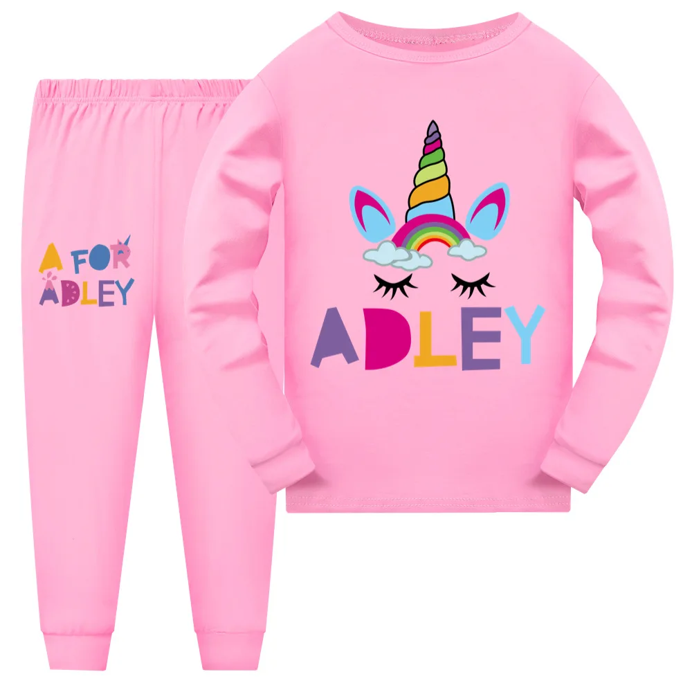 Children's Sleepcoat A For Adley Printing Spring and Autumn Cartoon Milk Silk Boys and Girls Long-Sleeved Trousers Pajamas Set
Children's Sleepcoat A For Adley Printing Spring and Autumn Cartoon Milk Silk Boys and Girls Long-Sleeved Trousers Pajamas Set
