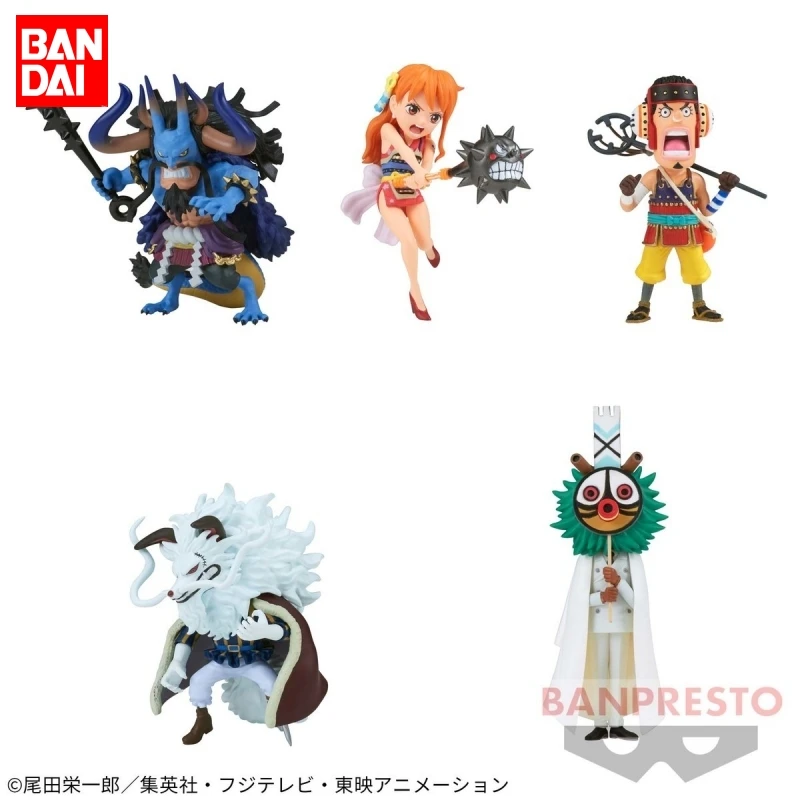 Bandai Original ONE PIECE Anime 5Pcs WCF Nami Usopp Kaido Action Figure Toys For Kids Gift Collectible Model Ornaments
Bandai Original ONE PIECE Anime 5Pcs WCF Nami Usopp Kaido Action Figure Toys For Kids Gift Collectible Model Ornaments