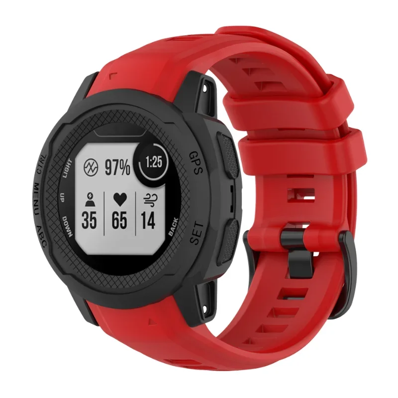 Ремешок силиконовый для смарт-часов Garmin Instinct 2S, сменный спортивный браслет для наручных часов 20 мм
Ремешок силиконовый для смарт-часов Garmin Instinct 2S, сменный спортивный браслет для наручных часов 20 мм