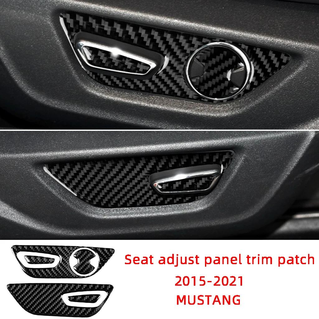 Carbon Fiber Seat Adjust Switch Panel Trim Patch Decoration Car Stickers For Ford Mustang 2015-2021 Interior Accessories
Carbon Fiber Seat Adjust Switch Panel Trim Patch Decoration Car Stickers For Ford Mustang 2015-2021 Interior Accessories