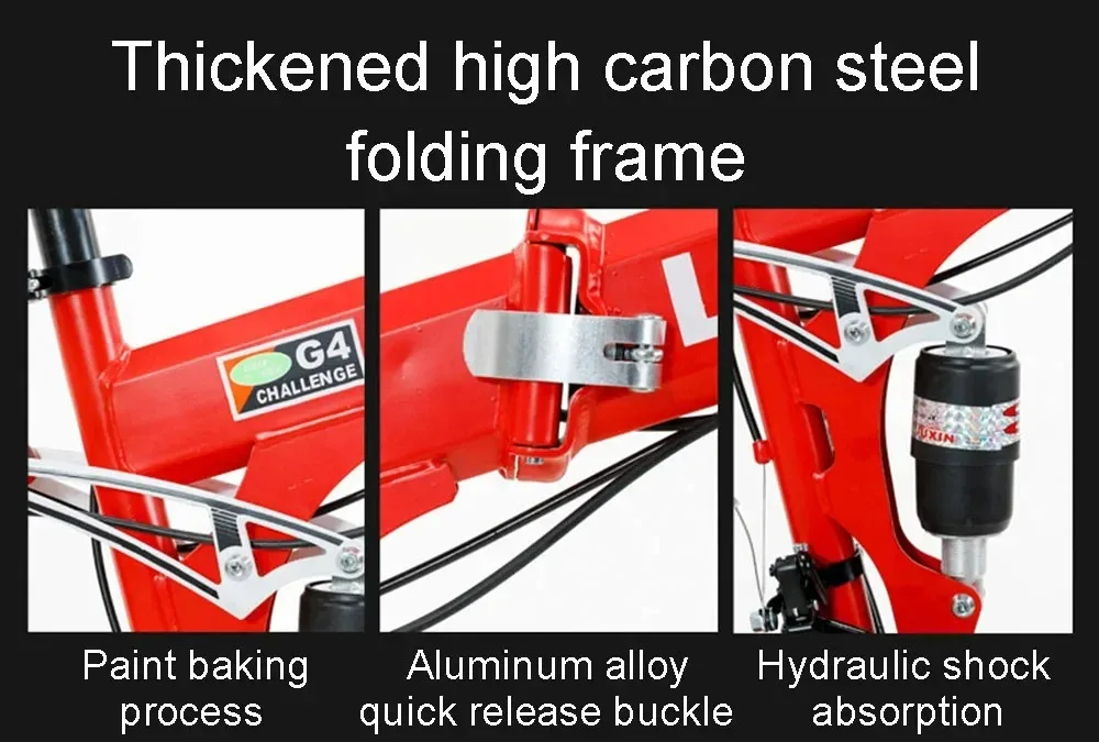 aldult MenWomen student,Portable folding bicycle,Mountain bike,Double disc brake,High carbon steel frame,26inch,21/24/27/30speed aldult MenWomen student,Portable folding bicycle,Mountain bike,Double disc brake,High carbon steel frame,26inch,21/24/27/30speed