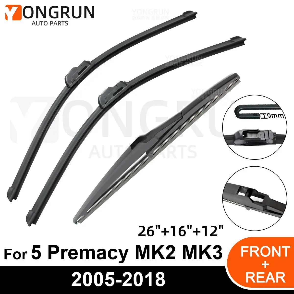 Щетка стеклоочистителя для Mazda 5 Premacy MK2, MK3, MPV, 26 дюймов, 16 дюймов, 12 дюймов, 2005-2017, 2018
Щетка стеклоочистителя для Mazda 5 Premacy MK2, MK3, MPV, 26 дюймов, 16 дюймов, 12 дюймов, 2005-2017, 2018