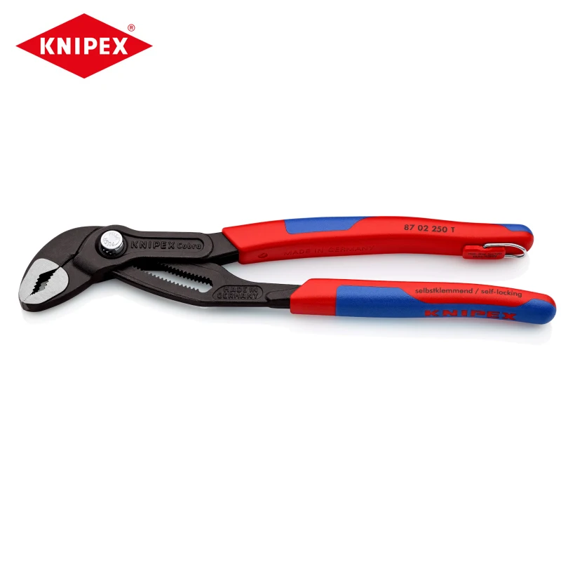 KNIPEX 87 02 250 T Water Pump Pliers With Automatic Adjustment Anti Pinch Hand Protection Design Self Locking Function
KNIPEX 87 02 250 T Water Pump Pliers With Automatic Adjustment Anti Pinch Hand Protection Design Self Locking Function