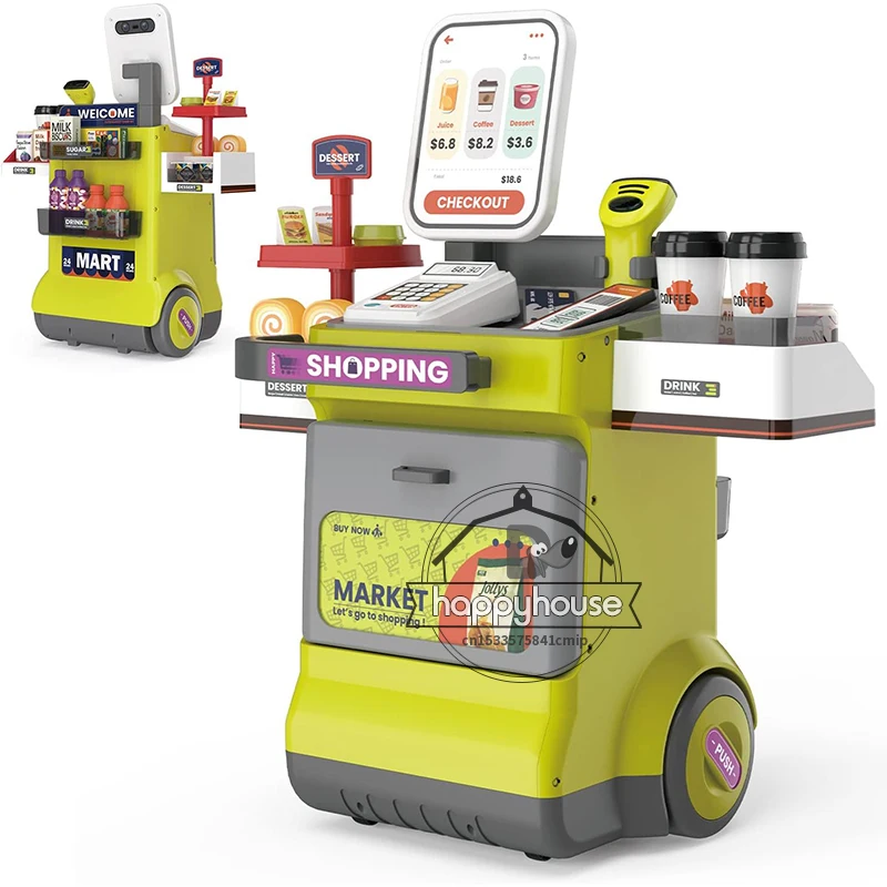 48pc Supermarket Cash Register Playset for Kids with Money Scanner Credit Card Machine Pretend Play Toys for Boys Girls 3+ Age
48pc Supermarket Cash Register Playset for Kids with Money Scanner Credit Card Machine Pretend Play Toys for Boys Girls 3+ Age