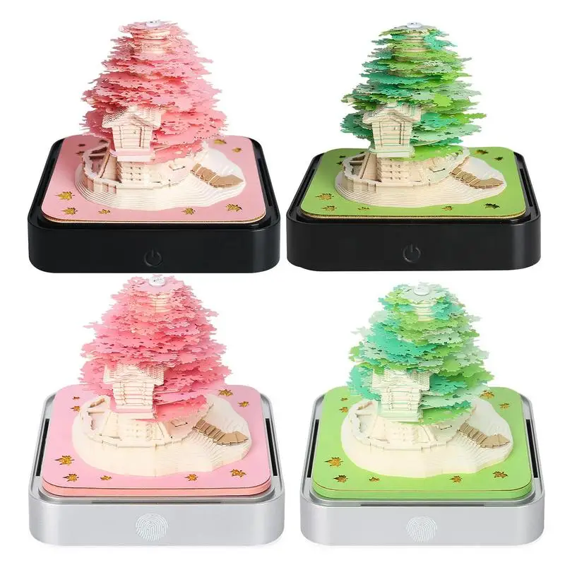 3D Notepad 2024 Decorative Cherry Tree Light Up Timepiece Calendar Multifunctional Notepad For Home Working Place Romantic Art
3D Notepad 2024 Decorative Cherry Tree Light Up Timepiece Calendar Multifunctional Notepad For Home Working Place Romantic Art