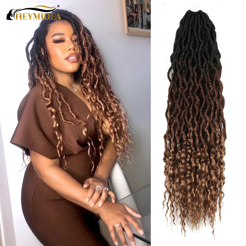 CHANA LOCS Goddess Faux Locs Crochet Hair Synthetic Soft Locs With Curly Ends Ombre Braiding Hair Extensions 28 Inch For Wome
CHANA LOCS Goddess Faux Locs Crochet Hair Synthetic Soft Locs With Curly Ends Ombre Braiding Hair Extensions 28 Inch For Wome