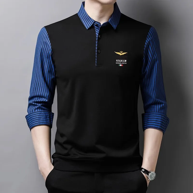High Quality Long-sleeved T-shirt for Men, Shirt with Collar, Bottom Shirt, Fake Two-piece Top, Men's Mid-year T-shirt
High Quality Long-sleeved T-shirt for Men, Shirt with Collar, Bottom Shirt, Fake Two-piece Top, Men's Mid-year T-shirt