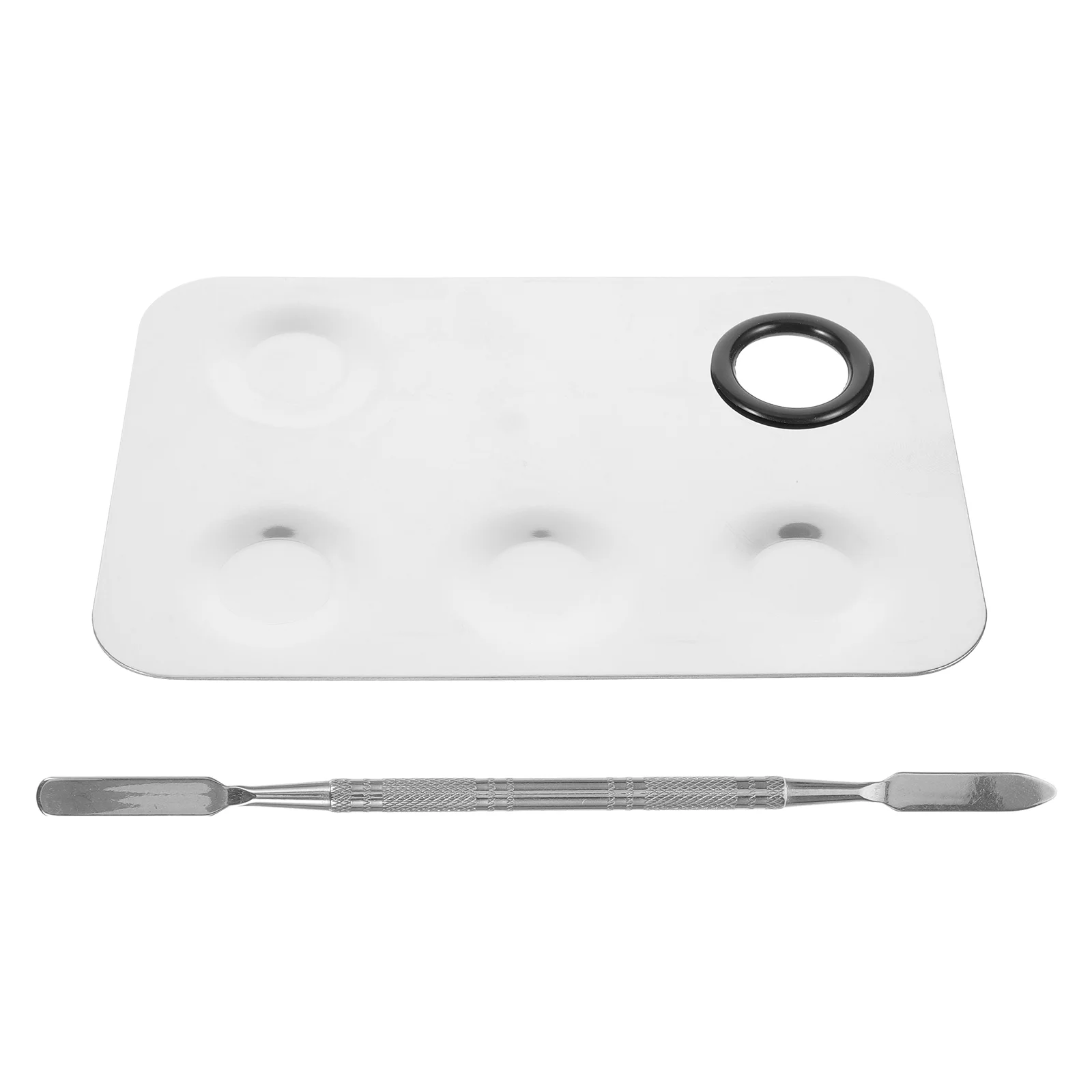 Blending Plate Makeup Foundation Eyeshadow Powder Mixing Tray Scraper Tool Spatula
Blending Plate Makeup Foundation Eyeshadow Powder Mixing Tray Scraper Tool Spatula