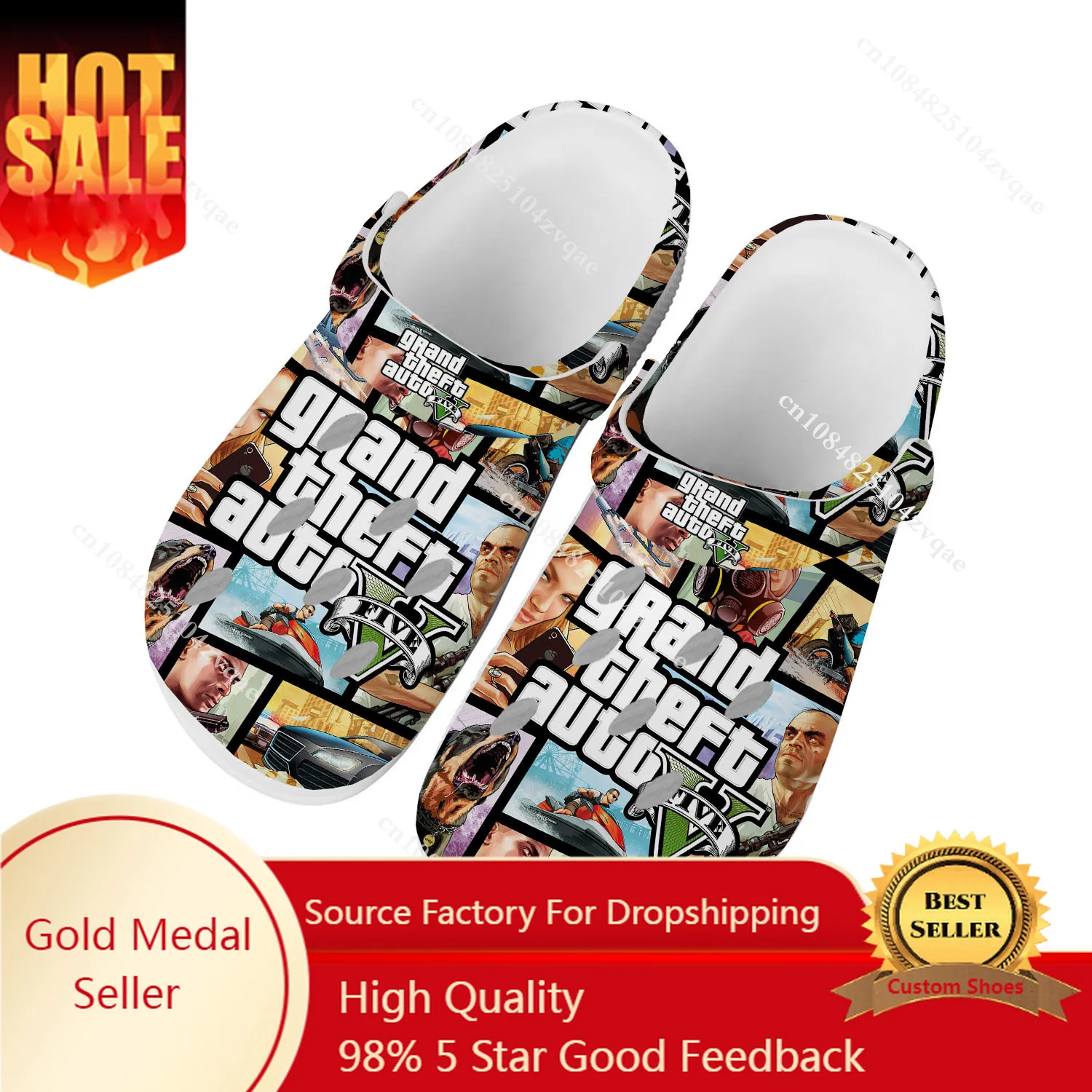 Grand Theft Auto V 5 Home Clogs Mens Womens Teenager Custom Built Water Shoes GTA Five Game Garden Beach Hole Slippers Sandals
Grand Theft Auto V 5 Home Clogs Mens Womens Teenager Custom Built Water Shoes GTA Five Game Garden Beach Hole Slippers Sandals